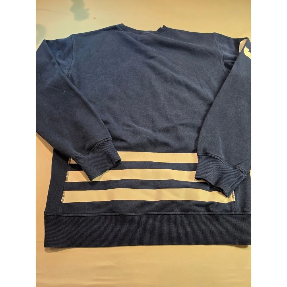 Adidas Originals Mens Navy Blue Trefoil Box Logo Sweatshirt 03 Graphic M30257 S